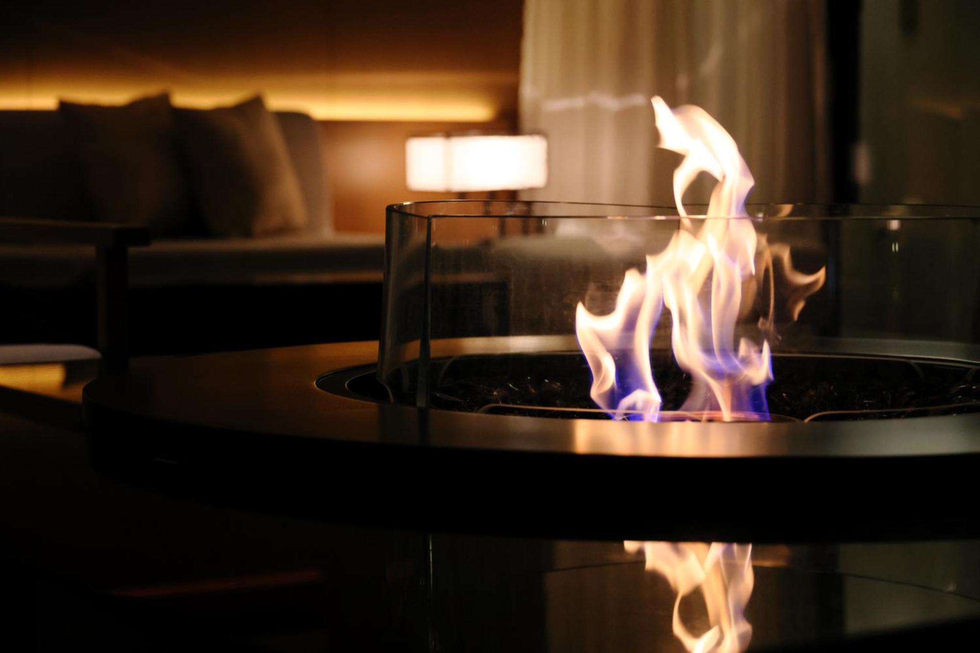 The Royal Park Hotel Iconic Kioto Zewnętrze zdjęcie A bioethanol fireplace